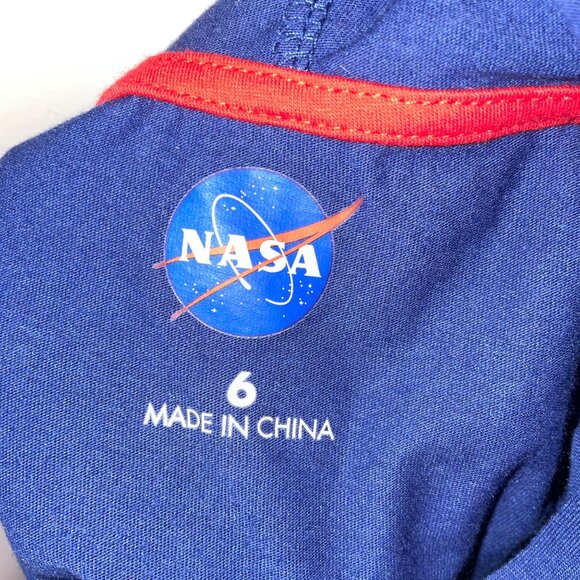 NASA Space Camp Trainee Kids Hooded T-Shirt Size 6 - Picture 5 of 5